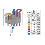 東方不敗 KING TONY 金統立 1.5-10MM  L型內六角板手   9件式彩色特長型球頭六角扳手 20109M