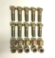 10 x ROTARY HOE BOLTS FOR HOWARD BLADES - 1/2" X 1 1/2" UNF