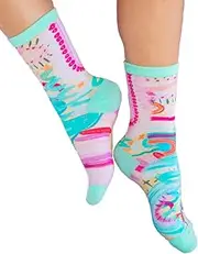 [Generic] Aboriginal Socks - 4-8 US - Cotton, Crew - Unisex, Adult, Men, Ladies - Dhuray - Australia, Indigenous, Souvenir, Gift