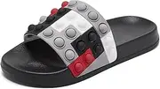 [Eashi] Pop Slides For Kids, Comfy Boys Girls Sandals, Toddler Slippers For House Shower Beach Arch Support Non-Slip