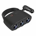 Sleek Design Vehicle Charger with Multiple Sockets and Convenient USB Ports