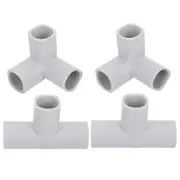 4pcs Baby Playpen Parts T-Shaped Joint Baby Playpen Parts T Connector 3 Way Baby Playpen Accessories for Baby Play Yard Light Grey 8.50X5.50X2.60CM