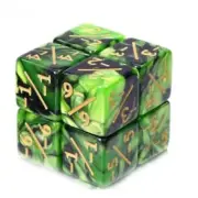 Foam Brain Green Black Counters For Magic Dice Set NEW