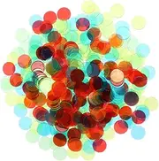 WESIEVYA 240pcs Bingo Game Chips Plastic Markers for Entertainment Toys Poker Chips School Rewards Sorting Counting Random Color