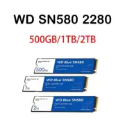 WD Blue SN580 500GB 1TB 2TB NVMe SSD M.2 2280 Internal Solid State Drive