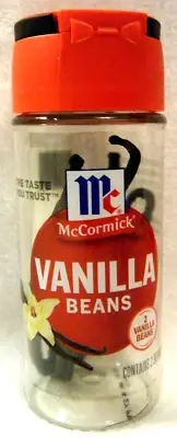 * McCormick Gourmet All Natural Vanilla Beans - 2 Beans **FREE FAST SHIPPING**