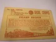 HO Champ Decals S-45 White Stripes 1/2" HO or 1/4" O Scale
