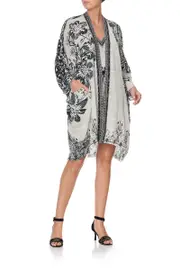 HIGH LOW HEM CASUAL JACKET SILVER LININGS