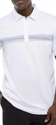 NWT Travis Mathew White Floating Hotel Golf Polo Shirt Mens XXL