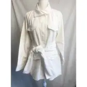 L'Academie The Lucie Shacket Jacket Natural Size Small NWT