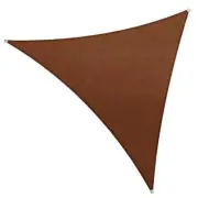 COLOURTREE Sun Shade Sail Screen Canopy 192"x192"x192" Waterproof Brown Triangle