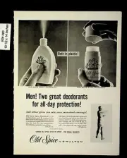 1959 Old Spice by Shulton Deodorant Vintage Print ad 8875