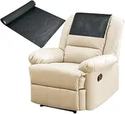 Recliner Headrest Protector Couch Headrest Cover for Recliner Chair Sofa Headrest Protector Faux Leather Recliner Chair Headrest Cover for Furniture Slipcovers Theater Seat (1PCS)