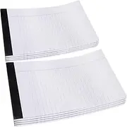 JEWEDECO Wide Ruled Legal Pads 8pcs A5 Memo Pads Paper Wide Ruled Office Writing