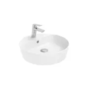 WS Bath Collections Lago 146 Lago 17-11/16" Circular Ceramic - White