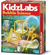 4M KidzLabs Bubble Science, Create Giant Bubbles, Homemade Solution Recipe, Bubble Geometry and Sculptures, Uses Everyday Materials, Learn STEAM Principles