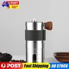 Manual Coffee Grinder with Adjustable Settings for Travel Camping (Black)