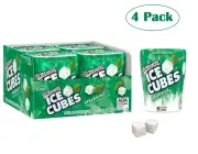 ICE BREAKERS Ice Cubes Spearmint Sugar Free Gum, 40 Piece Containers (4 Count)