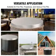 27 Inch Stainless Steel Fire Pit Cover Portable Spark Screen For Outdoor