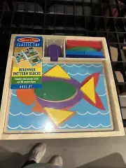 Melissa & Doug Classic Toy Beginner Pattern Wooden Blocks 528