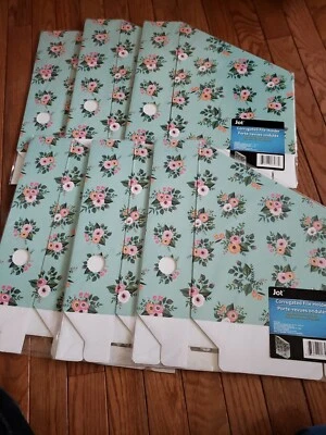 File Document Magazine Holder Organization Flower Design Corrugated Lot of 6 New