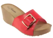 Forever Women's Dainty-32 Platform Wedge Mid Heel Sandals