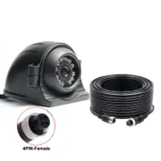 4PIN Front Side View Reverse Camera Night vision For Truck Bus Monitor+ 5m Cable