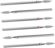 MERRYHAPY Nail Tech Supplies 6pcs Nail Drill Bits Set Cuticle Clean Grinding Bits Professional Manicure Kit