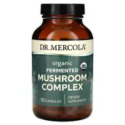 Dr. Mercola, Organic Fermented Mushroom Complex, 90 Capsules