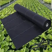 Weed Barrier Fabric, Heavy Duty Woven Weed Barrier Landscape Fabri 3.2oz 656ft Garden Fabric Weed Barrier for Ground Protection (Size : 0.6x200m)