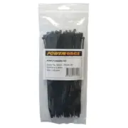 Powerforce Cable Tie Black 200mm x 2.8mm Pack of 100 POWCT2002BK/100