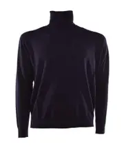 Prada Turtleneck Knitted Pullover IT46 blue