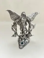 Gallo Pewter Butterfly Fairy w/ Austrian Crystals stamped and dated.