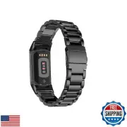 WIGERLON Compatible with Fitbit Charge 4/Charge 3/Charge 3 SE band,Stainless