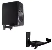 2) Rockville Wall Mount Swivel Brackets For Mackie XR624 Studio Monitor Speakers