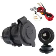 2PCS Waterproof 12V Car Truck Boat Cigarette Lighter Socket Power Adapter Outlet