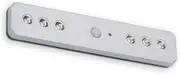 BRILONER - LED Cabinet Lighting with Motion Sensor, Without Power Connection, Includes 6 x AAA, Twilight Sensor, Push Light, Under-Unit Light, Cabinet Light, Kitchen Cupboard Lamp, 21 cm, Silver