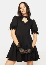[Dark In Love] Angel Wing Doll Mini Dress