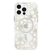 Case-Mate Floral Gems MagSafe Case for iPhone 16 Pro Max - Gold