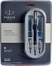 [hpc creations] Parker Vector Standard Calligraphy Fountain Pen Black Body Refillable