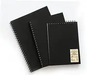 STOBOK Thick Paper Spiral Notebook Sketchbook Blank White Pages B5 Size for Writing Diary Travel Journal Classic Design