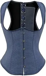 [SWEPER] Women'S Bustier Corset Top - Straps Halter Corset Gothic Underbust Corsets And Waist Cincher Bustiers Top Workout Shape Body Lingerie Plus Size