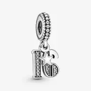 925 Sterling Silver Charms Beads 18 21 30 Celebration Pendant Charm Fit Pandora Bracelets Necklaces Jewelry For Women 16th