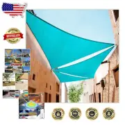 Custom 6' x 6' x 6' Turquoise Triangle Sun Shade Sail - Heavy Duty UV Protection