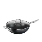 Tefal Premium Specialty Hard Anodised Non Stick Wok with Lid 32cm