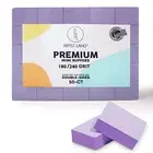 Purple Mini Buffer Set 180/240 Grit – 50 Ct - Professional Grade Salon Quality