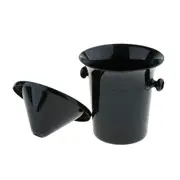 Winex 3L Plastic Wine Tasting Spittoon/Bucket Black w/Lid & Carry Handles