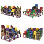 【自然家居】奇特樂椅子兒童學習坐椅兒童椅塑膠靠背椅幼儿園專用椅寶寶扶手椅