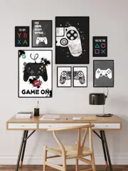 [Namly Design] Poster – Game Controller / GAME ON / Set of 8