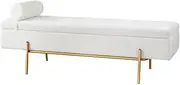 Artiss Upholstered Storage Ottoman, Foot Rest Stool Bench Padded Seat Bed Blanket Box Chest Footstool Bedroom Living Room Indoor, 140cm Length Boucle Fabric with Detachable Pillow White